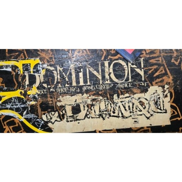 Vintage Dominion Skateboard Deck With Stickers - Picture 4 of 8